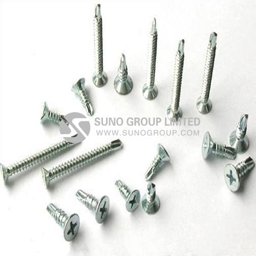 DIN7504 Cross Drive Countersunk Head Drilling Screws with Ribs